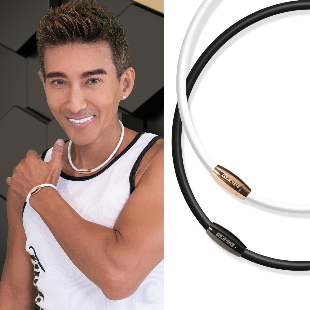 GX Pro 石墨烯超傳導鈦鍺項鍊 (玫金/槍灰)