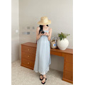 細肩長洋側綁罩衫兩件套_1