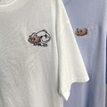 小熊的自畫像後刺繡大圖棉T_5