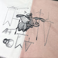 小飛象素描印圖棉T_4