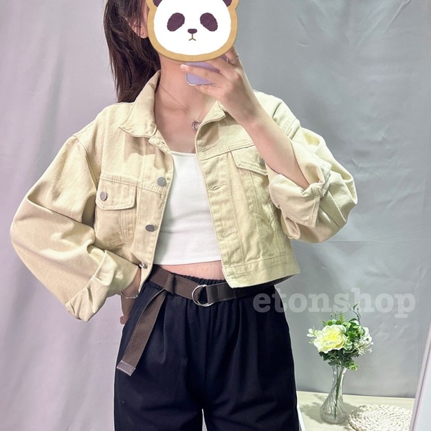 洗水牛仔短外套