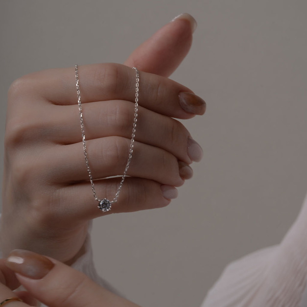 千年之戀．925純銀鎖骨鍊