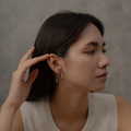 可轉動極細C圈．蚊香盤耳夾 - 銀色 ( 4 cm)_4