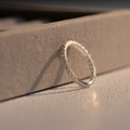 簡約滿鑽線條．925純銀戒指- 銀色_4