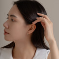 自訂款｜簡約C圈．蚊香盤耳夾- 銀色/金色 ( 1.2 cm)_5