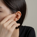 交錯．耳骨夾 - 金色_3
