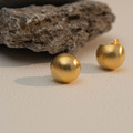 霧面貼耳小圓球．蚊香盤耳夾 - 銀色/金色_14