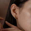 亮面貼耳弧形．蚊香盤耳夾 - 銀色/金色_5