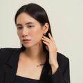 亮面水波紋C圈．一體成型螺旋耳夾 - 銀色/金色_3