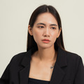 蕾絲纏排鑽C圈．一體成型螺旋耳夾 - 銀色/金色_4