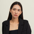 寬版素亮面C圈．一體成型螺旋耳夾 - 銀色/金色_4