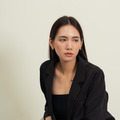 亮面水波紋C圈．一體成型螺旋耳夾 - 銀色/金色_1