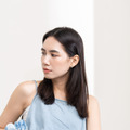 塗釉弧面小耳圈．一體成型螺旋耳夾 - 藍色_1
