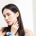 自訂款｜漸層塗釉立體花朵．蚊香盤耳夾 - 藍色_5