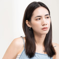 塗釉扭紋C圈．一體成型螺旋耳夾 - 藍色_6