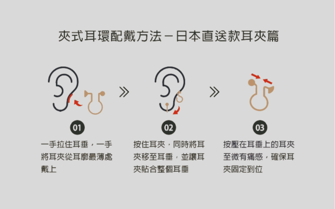 日本耳夾怎麼戴 - 配戴教學