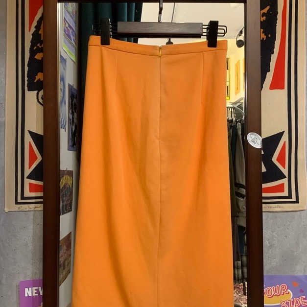 橘色長裙