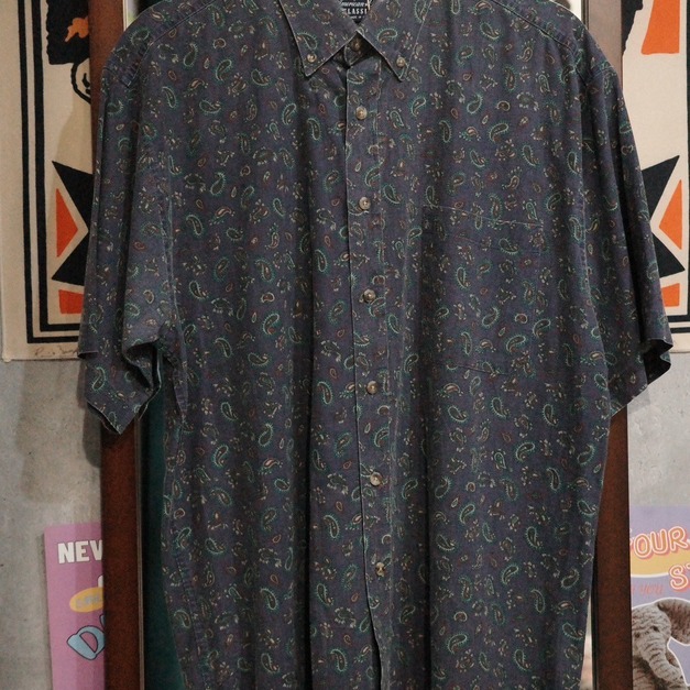 藍紫變形蟲襯衫