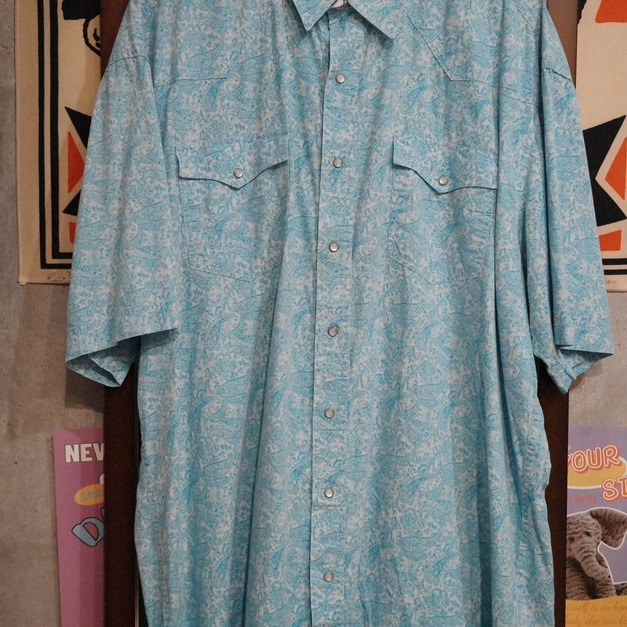 綠藍變形蟲襯衫