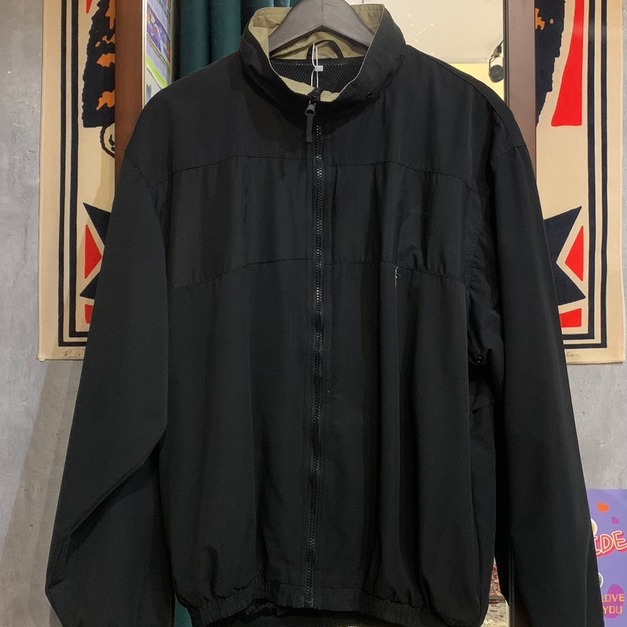 立領純黑Polo改製夾克