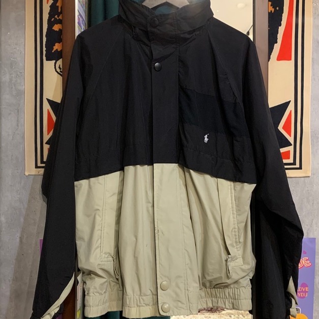 拚接立領Polo改製夾克