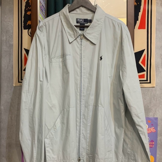 淺灰哈靈頓polo改製夾克