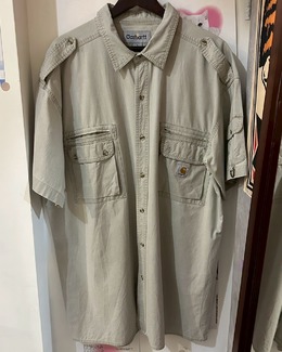 卡其工裝襯衫