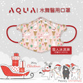 【聖誕限定】水舞醫用3D立體口罩兒童設計款-雪人冰淇淋10入