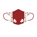 【馬年限定】水舞醫用3D立體口罩兒童設計款-愛馬仕(卡地亞紅)10入_1