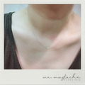 韓 mini小鑽 925純銀鎖骨鍊