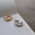 韓 素面雙環耳骨夾（單隻販售）