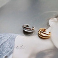 韓 素面雙環耳骨夾（單隻販售）_1