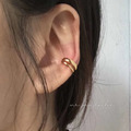 韓 素面雙環耳骨夾（單隻販售）_3