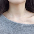韓 925純銀 超細線條項鍊