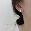 韓 925silver小方形耳環