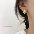 韓 不規則金屬耳環