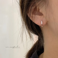 韓 925純銀六角小耳環_1
