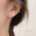 韓 斜三環 鑽耳骨夾（單隻販售）