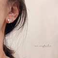 韓 925純銀迷你愛心耳環_1