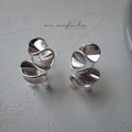 韓 925純銀 蕾絲滾滾耳環_5