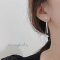 韓 925純銀垂墜雙槓耳環_8