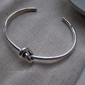韓 925純銀單鈕結手環_3