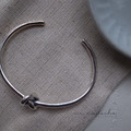 韓 925純銀單鈕結手環_2