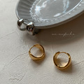 韓 環形易扣耳環_2