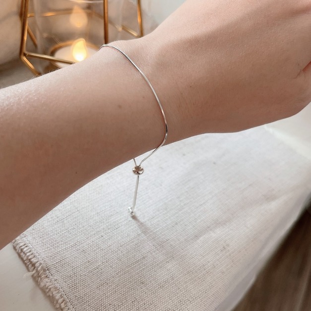 韓 925純銀超細手鍊