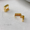 韓 925silver小方形耳環_4