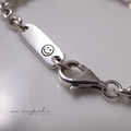 韓 925silver客製圓角方牌手鍊_2