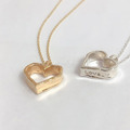 韓 925silver餅乾小愛心項鍊_2