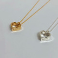 韓 925silver餅乾小愛心項鍊_1