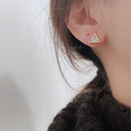 韓 316L醫療鋼三角鑽耳環（單隻販售）_1